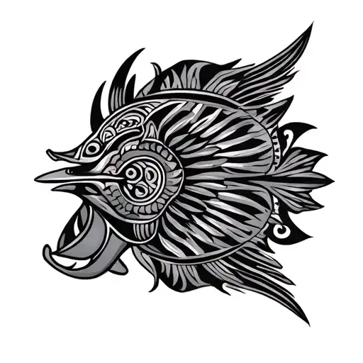 Mantha Ray Polynesian Symbol For His Daughters