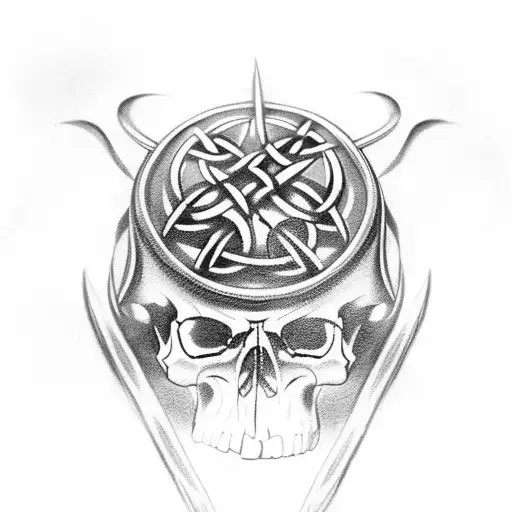 Celtic Viking Skull