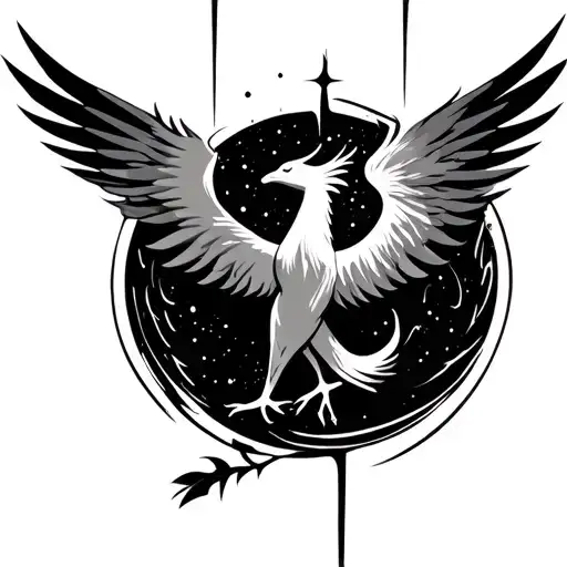 Gemini Sign With Phoenix Rising