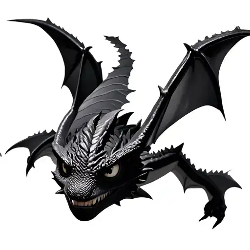How To Train Your Dragon Toothless Flying 3D With Shadow