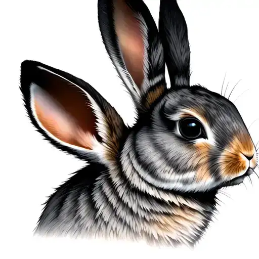 Rabbit Head Profile Love