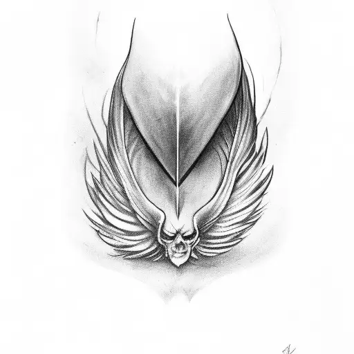 One Devil And One Angel Feather