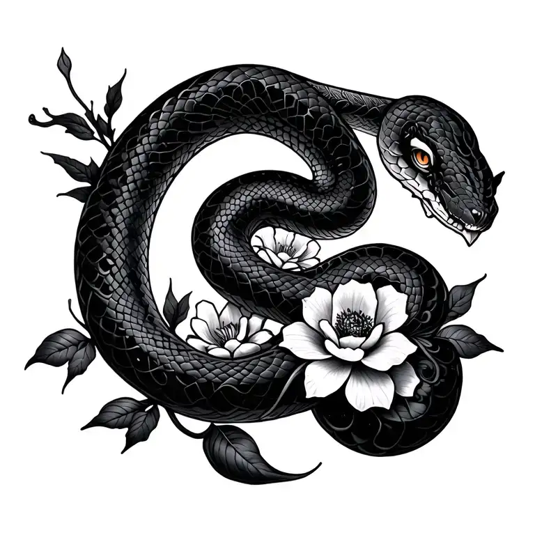 Snake And Flower Long Sword