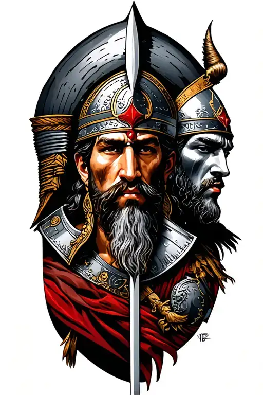 Romanian Historical Warriors Mixed Together