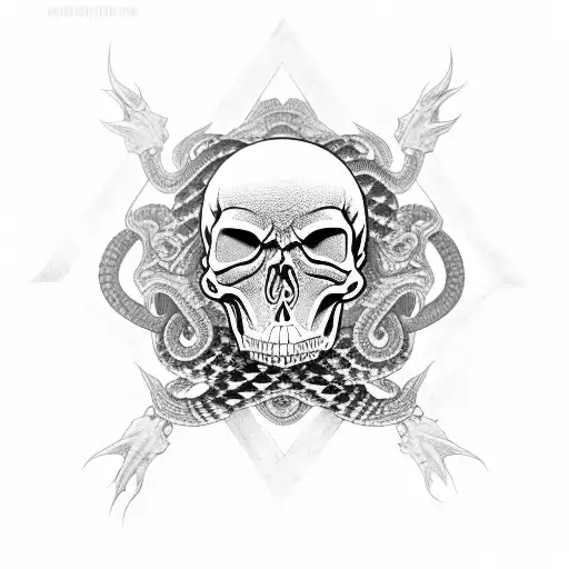 Skull Ans Snake