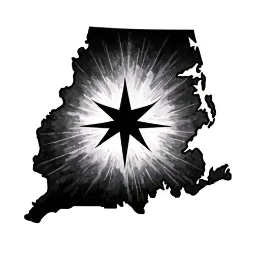 The State Of Connecticut With A Star In The North Central Part