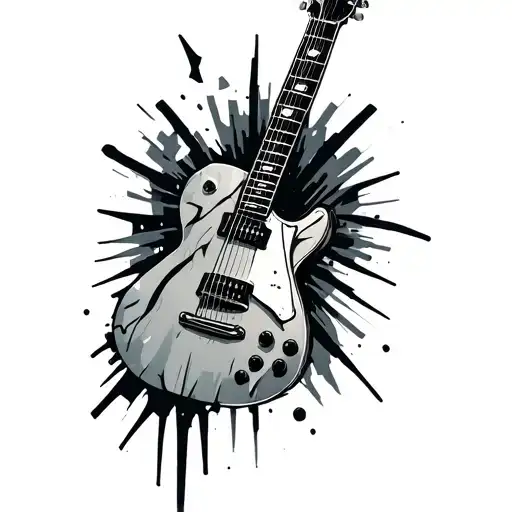 Acoustic Guitar Disjointed And Broken