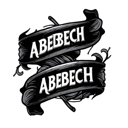 Name Abebech With Best Font On Forarm
