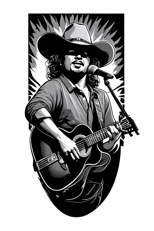 Country Music Singing Melodiously While Surrounded