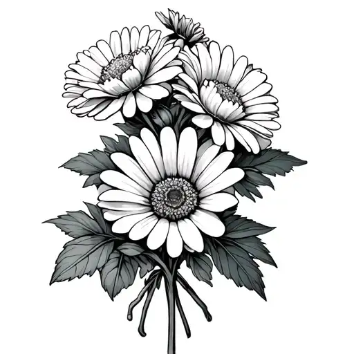 Carnation And Daisy Bouquet