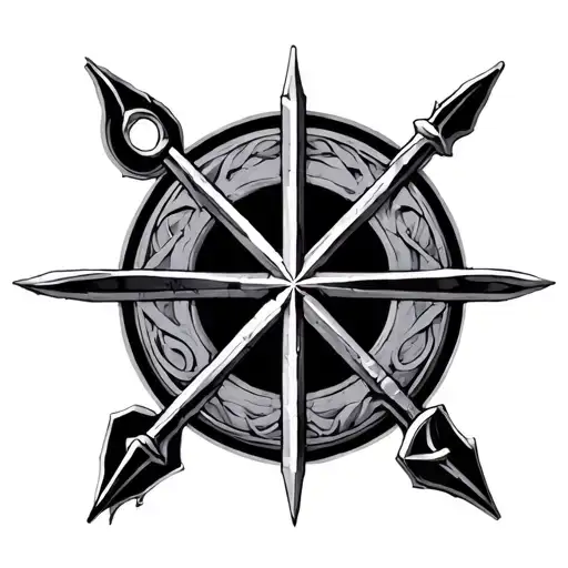 Norse Rune Mythology With Star Wars Sith Symbol