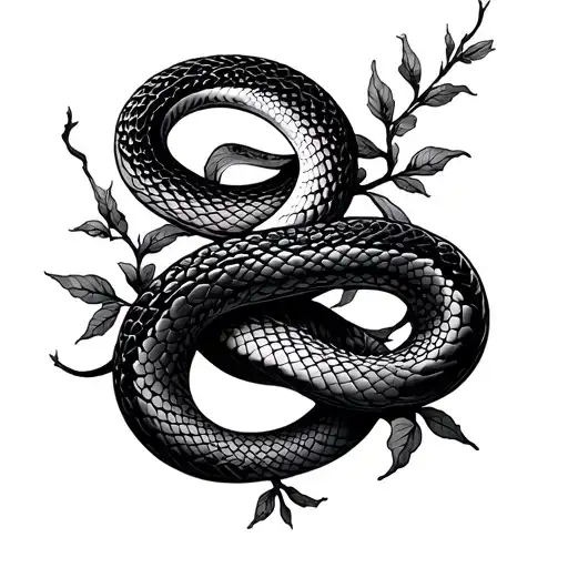 Vines And Snake Intertwined