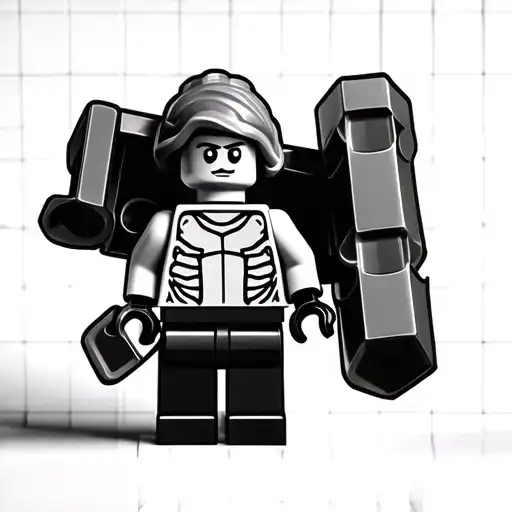 Lego Mini Figure Stay On Lego Brick