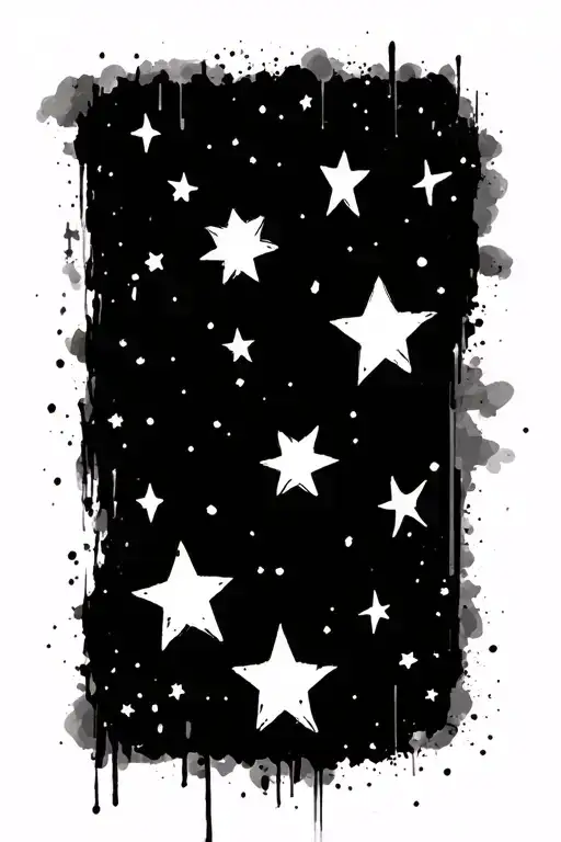 Grunge And Stars Scattered