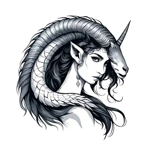 Capricorn Girl With Tail