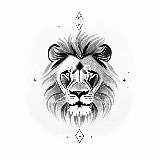 Lion With Hebrew Typography
