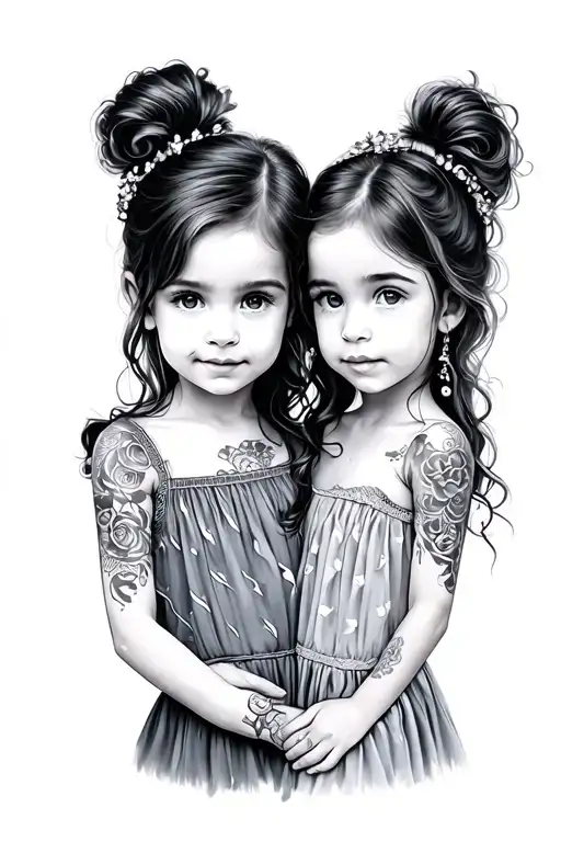 Kids Twin Girls