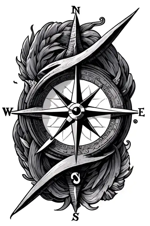 Compass Rose Surrounded