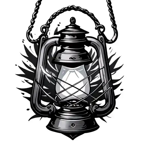 Lantern Anchored Down