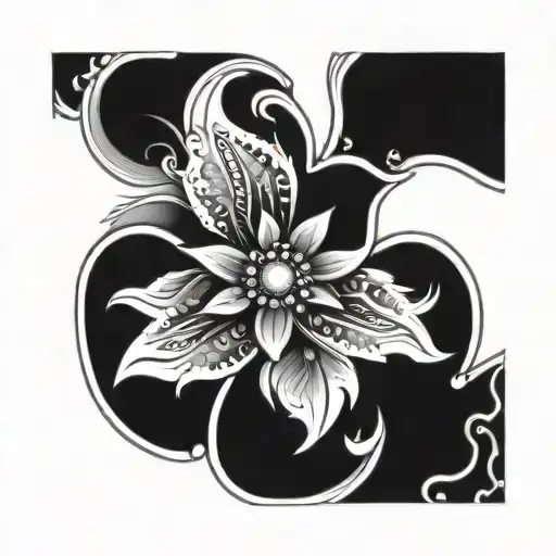 Combine Traditional Ojibwe Floral Patterns With Beaded Borders In A Mandala Tattoo Design