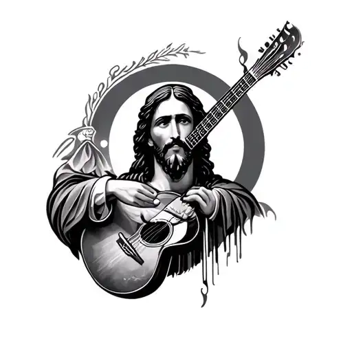 Arm Sleeve Tattoo Music Modern Jesus