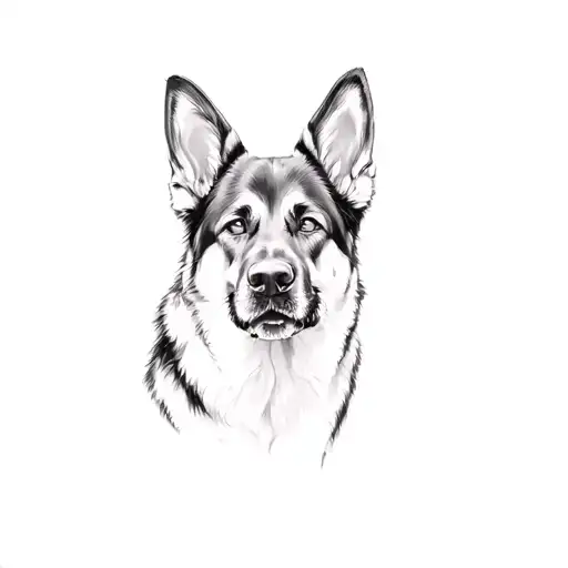 A German Shepherd Dog