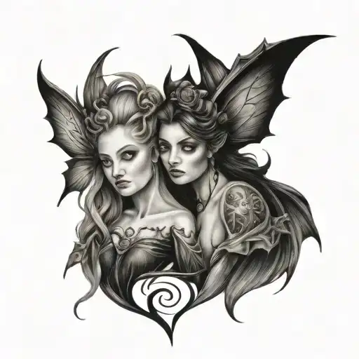 Mother And Daughter Gothic Fairy