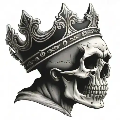 Skull With A King Crown