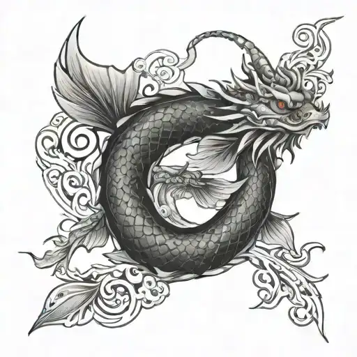 Dragon Koi Phoenix