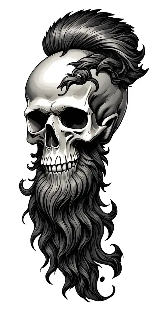 Bearded Skull Soft Shading