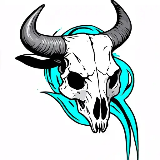 Bull Skull Turquoise