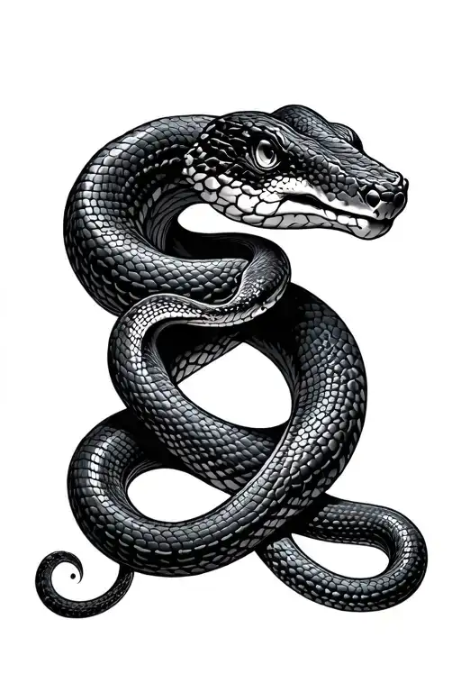 Snake Wrapped Loosely