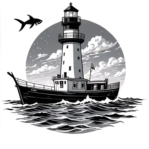 Florida Fish Lighthouse Boat