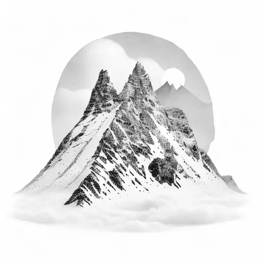 Mountain Scene With Football