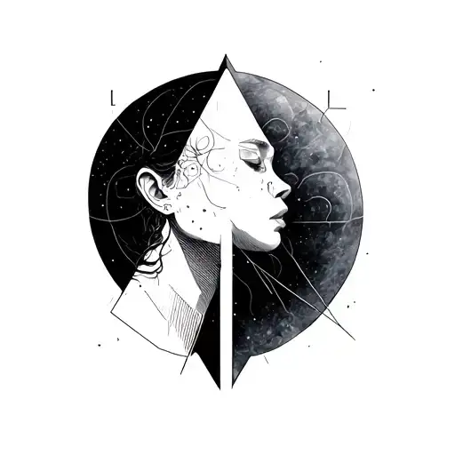 Geometric And Thin Line Work Depression Symbolism