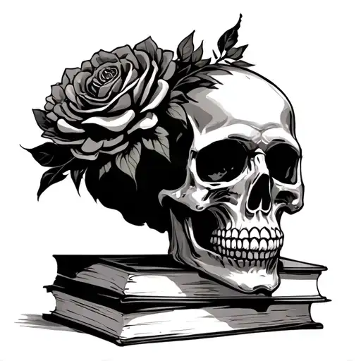 Skull And Books