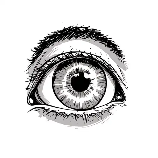 Convert The All-seeing Eye Into Cartoon Sketch Graphics