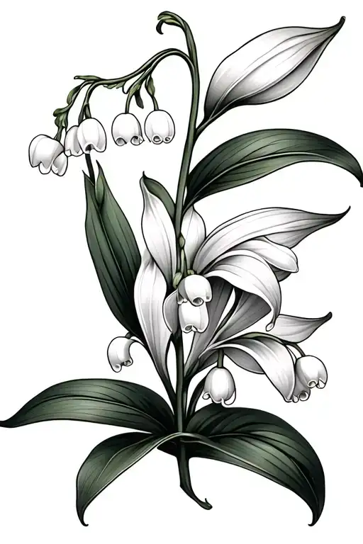 Lily Of The Valley And Quote And Symbol Intertwined