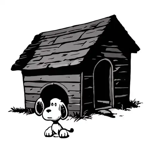 Snoopy On Dog House