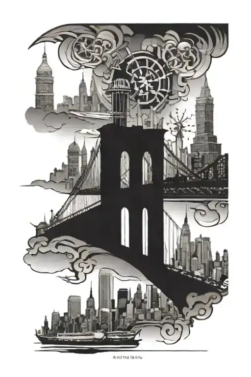 New York Yankees And New York Rangers Cityscape