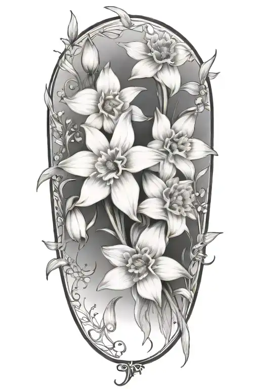 Daffodils And Daisies