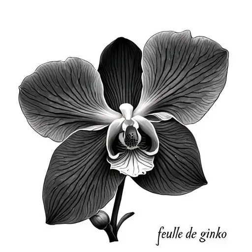 Orchid Birth Date Feuille De Ginko