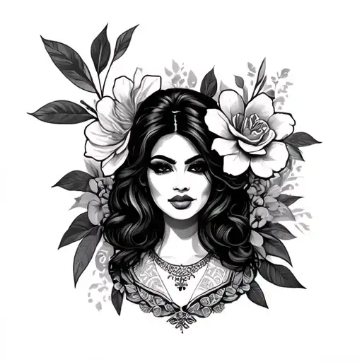Chicana Black And Grey