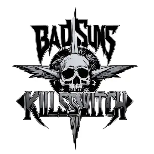 Bad Suns Killswitch Engage Logo Intertwined