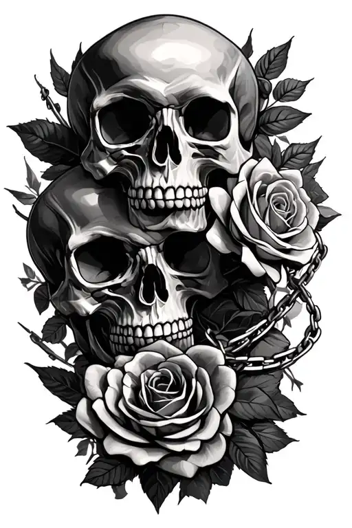 Skulls And Chains And Roses
