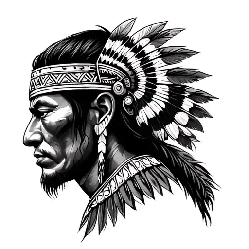 Peruvian Warrior In Profile