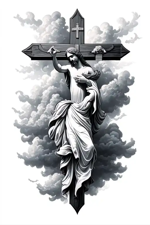 Something Christianity Related With Cloud Background