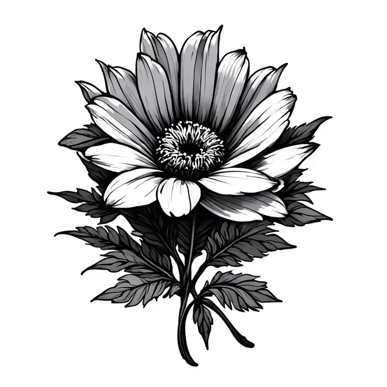 May March November Birth Flower Outline