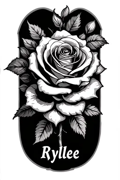 Roses With The Name Rylee Though It