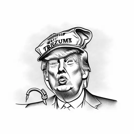 Funny Looking Guy Pissing On Donald Trump With A I Love Pfizer Hat On